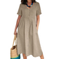🎉 SALDO A TEMPO LIMITATO -50%! 💕 Abito midi dalla vestibilità morbida e leggera, perfetto per l'estate 👗🌿🌞