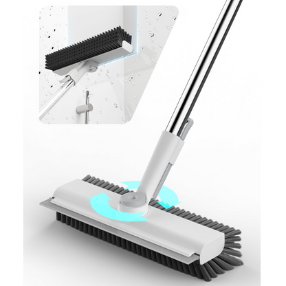 Spazzola lavapavimenti 3 in 1 con manico lungo
