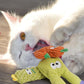 Gioco da masticare in peluche con erba gatta per gatti