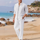 👔 SCONTO DEL 50%! 🌿 Set casual minimalista da uomo composto da 2 pezzi – Camicia e pantaloni dal design semplice, traspiranti e versatili – Ideale per la vita quotidiana, l’ufficio e il tempo libero 🕶️