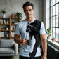 T-shirt da uomo traspirante con stampa grafica