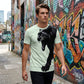 T-shirt da uomo traspirante con stampa grafica