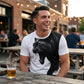 T-shirt da uomo traspirante con stampa grafica