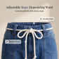 Pantaloni cargo casual da donna a gamba larga