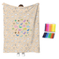 🎨 Kit Coperta da Colorare Fai da Te | Tessuto Morbido e Delicato sulla Pelle 🤗 | Pennarelli Lavabili, Si Ridisegna all'Infinito 🖍️ | Creatività e Relax per Tutta la Famiglia 🧡 | 2 Misure: 70×100 e 100×140 cm 📏