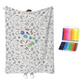 🎨 Kit Coperta da Colorare Fai da Te | Tessuto Morbido e Delicato sulla Pelle 🤗 | Pennarelli Lavabili, Si Ridisegna all'Infinito 🖍️ | Creatività e Relax per Tutta la Famiglia 🧡 | 2 Misure: 70×100 e 100×140 cm 📏