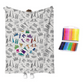 🎨 Kit Coperta da Colorare Fai da Te | Tessuto Morbido e Delicato sulla Pelle 🤗 | Pennarelli Lavabili, Si Ridisegna all'Infinito 🖍️ | Creatività e Relax per Tutta la Famiglia 🧡 | 2 Misure: 70×100 e 100×140 cm 📏