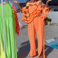Completo con top cut-out e tuta a fascia