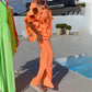 Completo con top cut-out e tuta a fascia