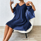 ✨👗 SOLO PER POCO TEMPO: SCONTO DEL 50%! 💃 Abito lungo con scollo a V e cut-out sulle spalle – Cut-out di tendenza e pieghe elegantil – Ein echter Hingucker auf jedem Event.