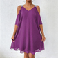 ✨👗 SOLO PER POCO TEMPO: SCONTO DEL 50%! 💃 Abito lungo con scollo a V e cut-out sulle spalle – Cut-out di tendenza e pieghe elegantil – Ein echter Hingucker auf jedem Event.
