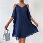 ✨👗 SOLO PER POCO TEMPO: SCONTO DEL 50%! 💃 Abito lungo con scollo a V e cut-out sulle spalle – Cut-out di tendenza e pieghe elegantil – Ein echter Hingucker auf jedem Event.