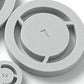 Strumento di centraggio con dima per la tornitura del piede di manufatti in ceramica