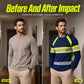 T-shirt a maniche lunghe girocollo color block
