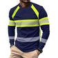 T-shirt a maniche lunghe girocollo color block