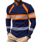 T-shirt a maniche lunghe girocollo color block
