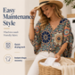 💥【OFFERTA A TEMPO LIMITATO: SCONTO DEL 50%】🔥 Top con stampa mandala e maniche a pipistrello | Stampa digitale resistente allo scolorimento | Vestibilità comoda e traspirante | Antipiega e no-stiro | Disponibile in vari colori (taglie S-2XL)