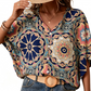 💥【OFFERTA A TEMPO LIMITATO: SCONTO DEL 50%】🔥 Top con stampa mandala e maniche a pipistrello | Stampa digitale resistente allo scolorimento | Vestibilità comoda e traspirante | Antipiega e no-stiro | Disponibile in vari colori (taglie S-2XL)