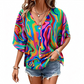 💥【OFFERTA A TEMPO LIMITATO: SCONTO DEL 50%】🔥 Top con stampa mandala e maniche a pipistrello | Stampa digitale resistente allo scolorimento | Vestibilità comoda e traspirante | Antipiega e no-stiro | Disponibile in vari colori (taglie S-2XL)