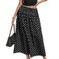 Gonna midi a pois da donna