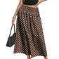 Gonna midi a pois da donna