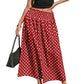 Gonna midi a pois da donna