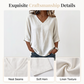 Blusa casual da donna con scollo a V e maniche a tre quarti