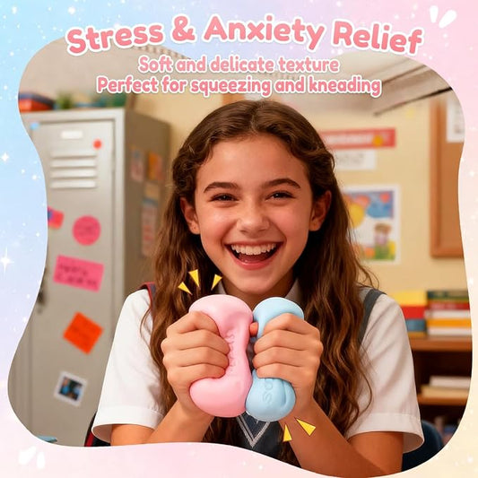 🎁Novità 2026 - Sconto del 50%💥 Set di palline antistress (6x6x6 cm) con perline interne: squishy sensoriali "crunchy" per relax e sollievo, ideali per migliorare la concentrazione in ufficio e in famiglia.