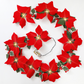 ❄️Summerfresh 50% OFF!🎄Ghirlanda di Natale con Stelle di Natale Luminose – Calore Festivo Senza Presa a Muro