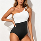 Women's One-Shoulder Ruched One-Piece Swimsuit