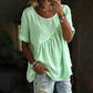Women's Short Sleeve Asymmetrical Ruched Top