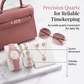 💥【Offerta a metà prezzo】🔥 Set regalo da donna composto da 5 pezzi: orologio e gioielli | Quadrante con motivo a farfalla | Regalo ideale 🎁