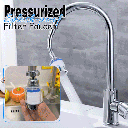 🚰Sconto del 50% subito! Ugello pressurizzato e antischizzo per rubinetto con filtro e aeratore multistrato; accessorio ad alta pressione per lavello, a risparmio idrico e antischizzo.