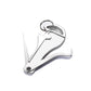 Stuzzicadenti (3 in 1, argento, forma arrotondata)