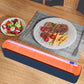 Dispenser ricaricabile con taglierina per pellicola trasparente