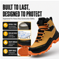 🏗️✨ Scarpe Antinfortunistiche con Punta in Acciaio & Antiperforazione – Suola Antiscivolo, Mesh + Ecopelle, Stivaletto Alto – 5 Colori, Taglie 38-47 🛡️🚧
