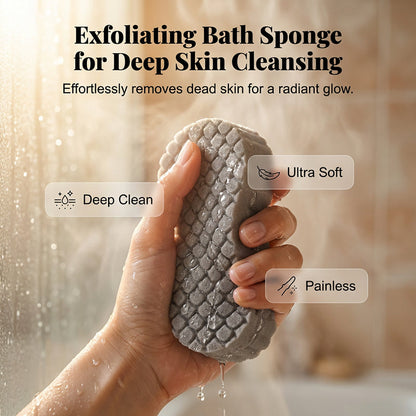 Spugna da bagno esfoliante a doppia faccia