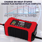 🔋 Caricabatterie Intelligente 12V 6A | Ricarica in 9 Fasi e Riparazione a Impulsi ⚡ | Display LCD a Colori, Compensazione Termica 🌡️ | Protezioni Multiple Integrate 🛡️