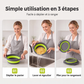 🔥 OFFERTA LIMITATA: -50%! 🥗 Colapasta Pieghevole Multifunzione – Scolapasta con Base di Scarico, Compatto e Pratico per la Cucina ✨