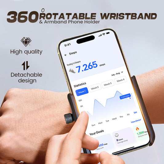 Supporto per telefono da polso e da braccio girevole a 360°