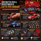 Set da gioco con garage per auto giocattolo pieghevole