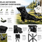 🪑 Sedia pieghevole da esterno regolabile – Leggera, robusta e versatile – Ideale per giardino, campeggio, spiaggia o patio – Facile da trasportare e da montare 🏕️✨