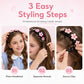 🎀 Cerchietto Cartoon con Clip per Treccia per Bambine | Treccia Giocosa in Pochi Secondi ⏱️ | Elastico e Comodo, Resta al Posto 🤗 | 13 Stampe Divertenti 🌸