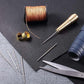 🔥 Promo Flash -50%: Kit di Lesine per Cucitura della Pelle 3/4 Pezzi – Manico in Rame Lucido e Aghi Intercambiabili con Filo Cerato per Finiture Professionali e Durevoli. ✨🧵