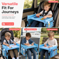 🚗 Sconto del 50% subito! 🎨 Vassoio da viaggio per seggiolino auto – Lavagna per disegnare e organizer – Piano d'appoggio stabile per lunghi viaggi ✏️