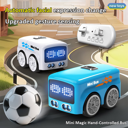 Minibus radiocomandato intelligente con espressioni a LED