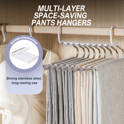 Grucce salvaspazio a più livelli per pantaloni